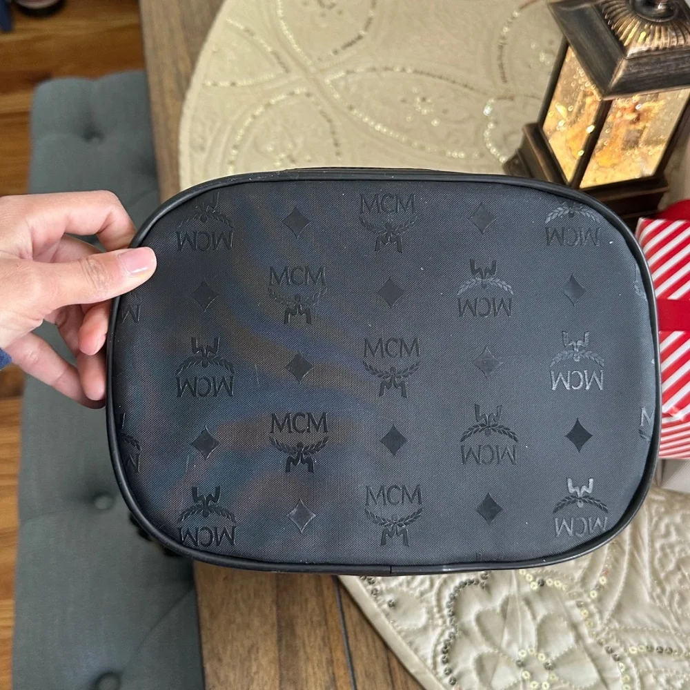 Vintage MCM Black Canvas/Leather Bucket Bag - Picture 12 of 16